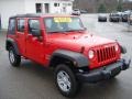 Flame Red - Wrangler Unlimited Sport 4x4 Photo No. 2