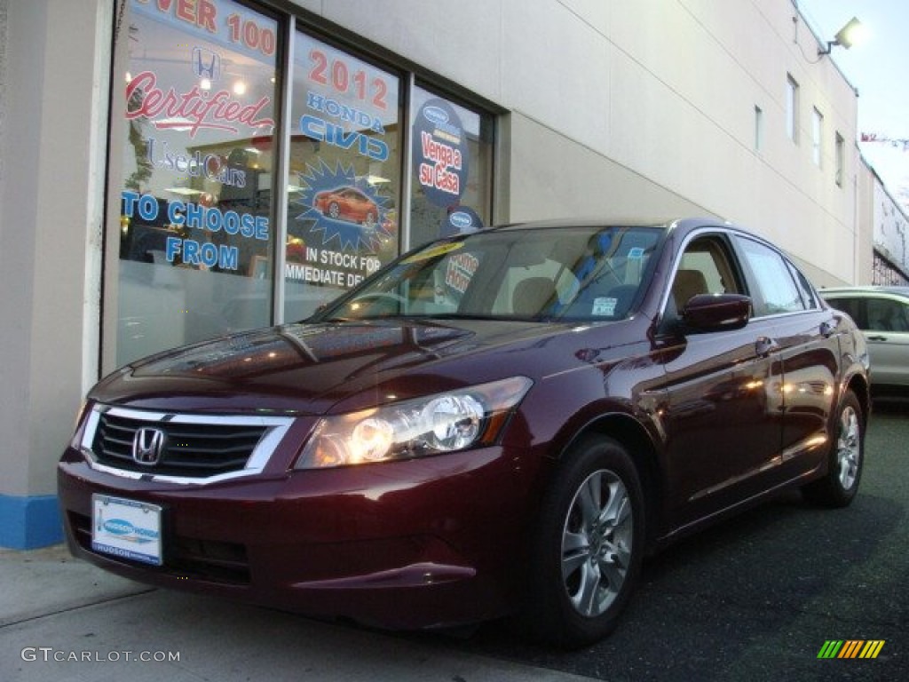 2009 Accord LX-P Sedan - Basque Red Pearl / Ivory photo #1