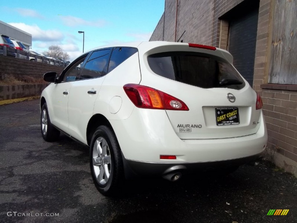 2009 Murano SL AWD - Glacier Pearl / Beige photo #5