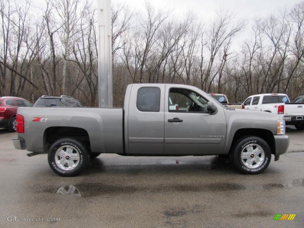 2008 Silverado 1500 LT Extended Cab 4x4 - Graystone Metallic / Ebony photo #4