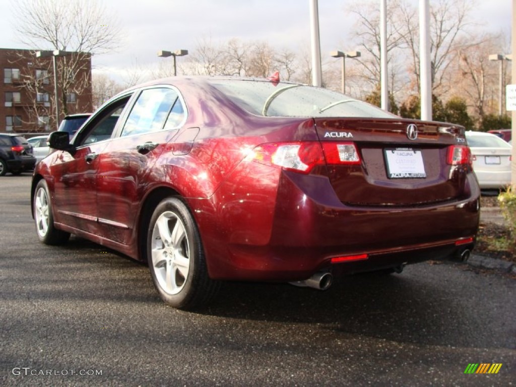 2010 TSX Sedan - Basque Red Pearl / Ebony photo #6