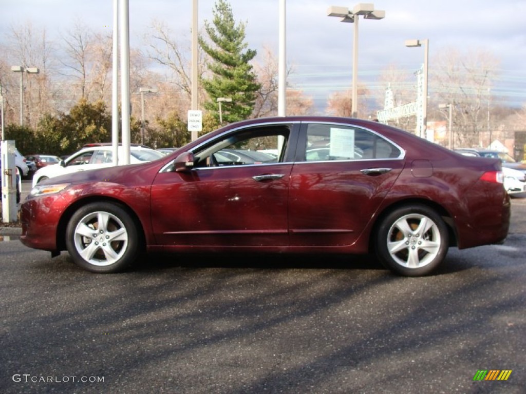 2010 TSX Sedan - Basque Red Pearl / Ebony photo #7