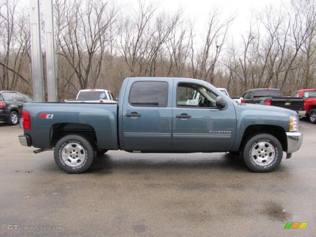 2012 Silverado 1500 LT Crew Cab 4x4 - Blue Granite Metallic / Ebony photo #4