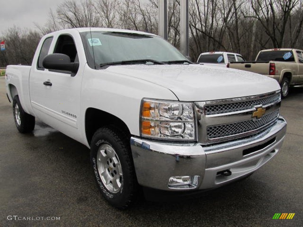 2012 Silverado 1500 LT Extended Cab 4x4 - Summit White / Ebony photo #5