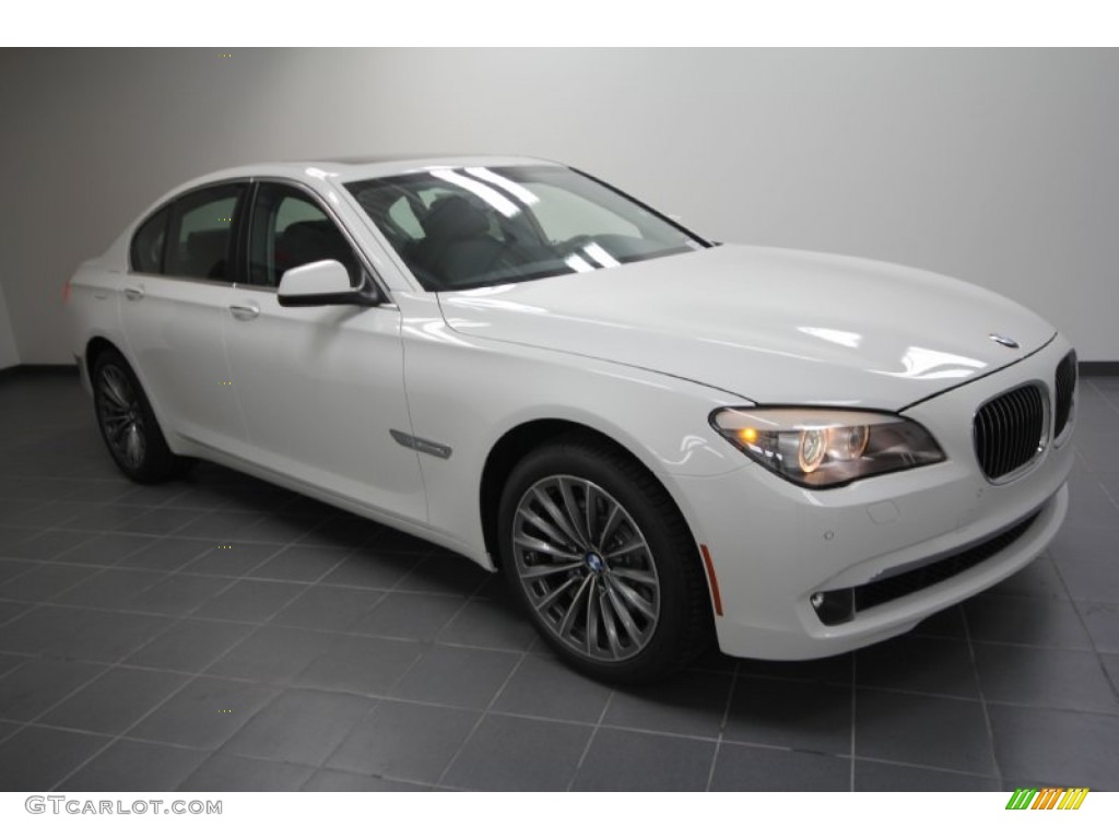 2012 7 Series 740i Sedan - Alpine White / Black photo #1