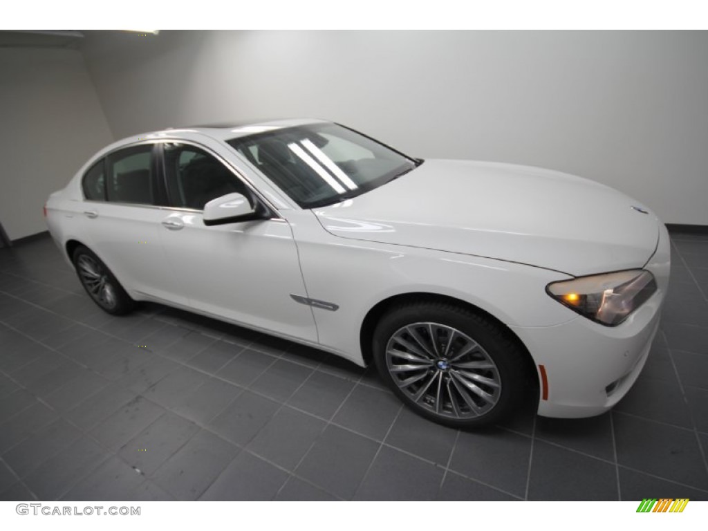 2012 7 Series 740i Sedan - Alpine White / Black photo #4