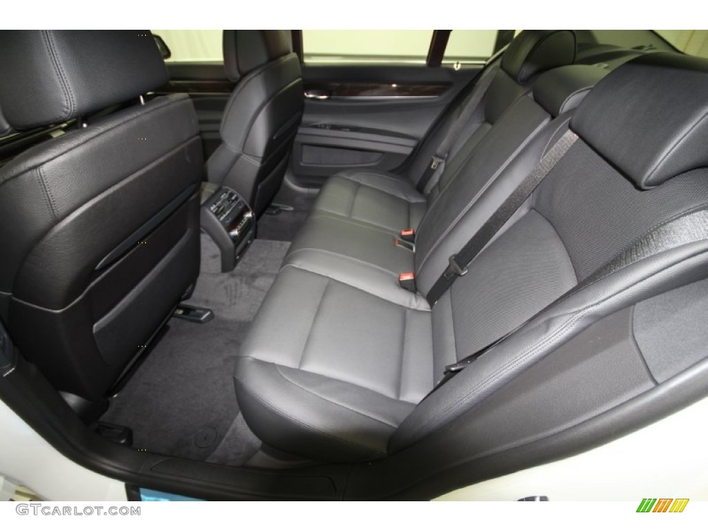 Black Interior 2012 BMW 7 Series 740i Sedan Photo #58625413