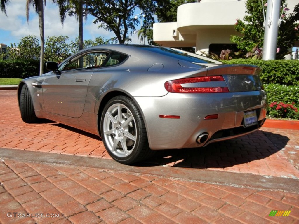 2008 V8 Vantage Coupe - Tungsten Silver / Obsidian Black photo #2
