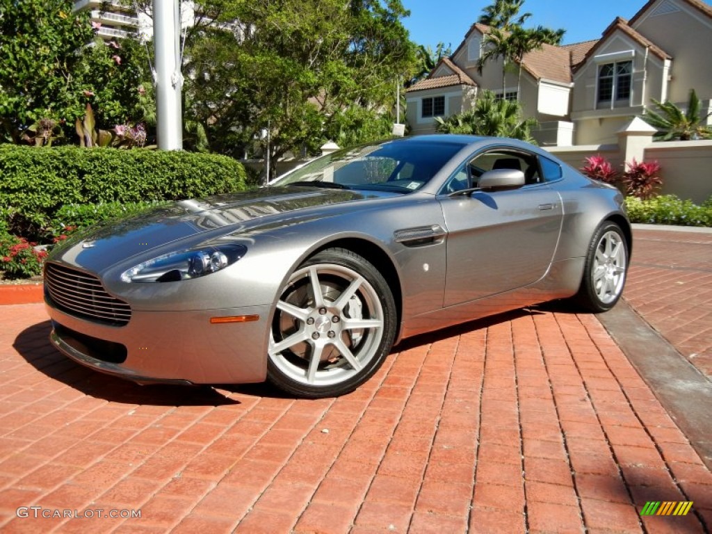 2008 V8 Vantage Coupe - Tungsten Silver / Obsidian Black photo #3