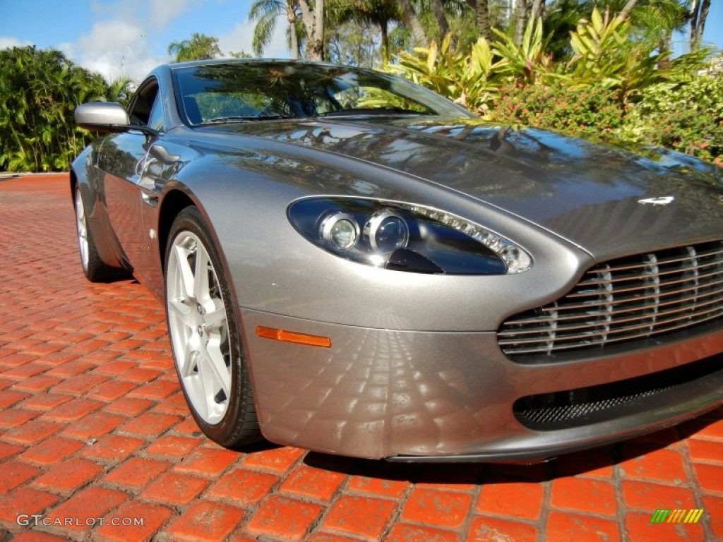 2008 V8 Vantage Coupe - Tungsten Silver / Obsidian Black photo #9