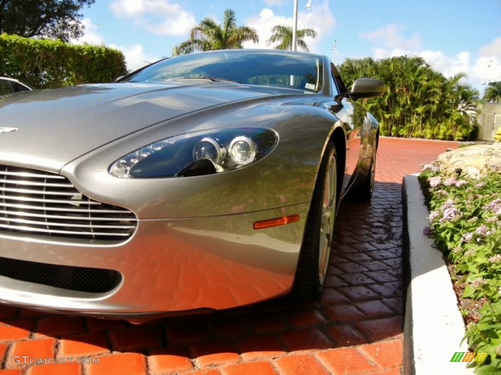 2008 V8 Vantage Coupe - Tungsten Silver / Obsidian Black photo #10