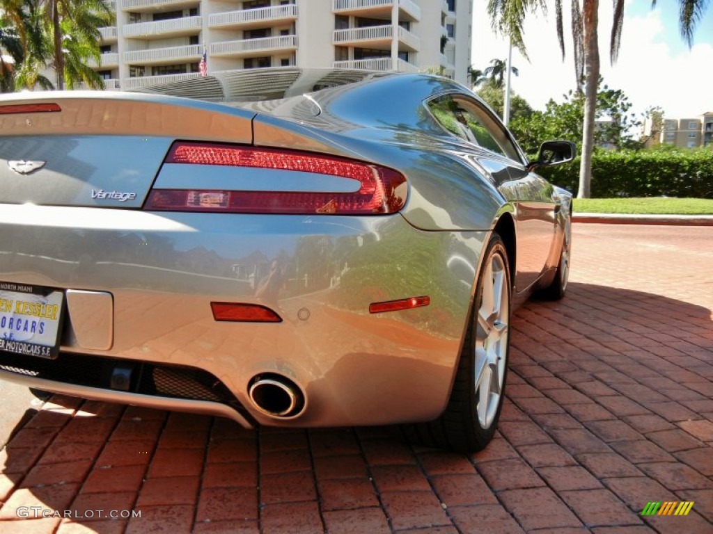 2008 V8 Vantage Coupe - Tungsten Silver / Obsidian Black photo #12