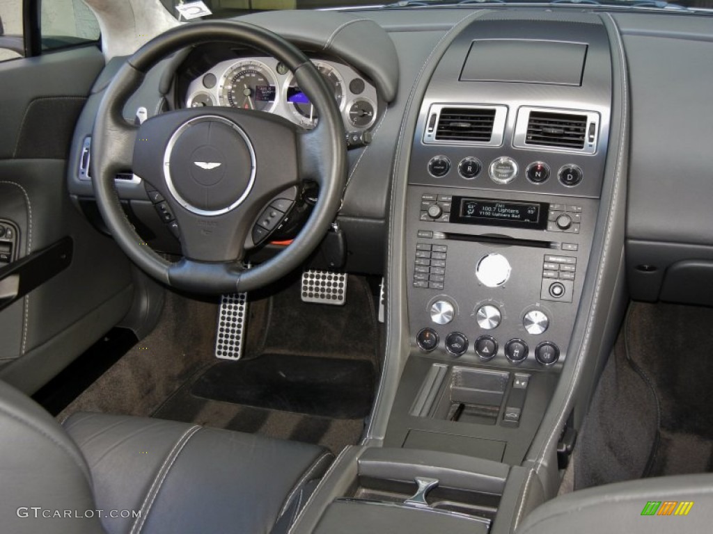 2008 Aston Martin V8 Vantage Coupe Obsidian Black Dashboard Photo #58625974