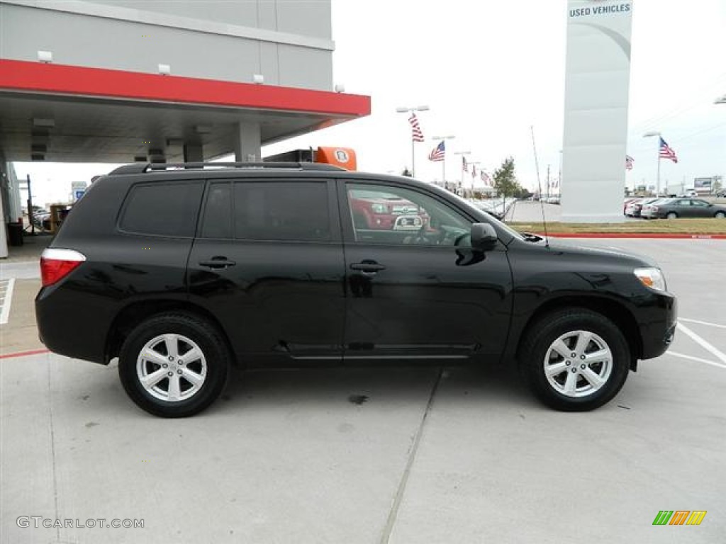 2008 Highlander  - Black / Sand Beige photo #2