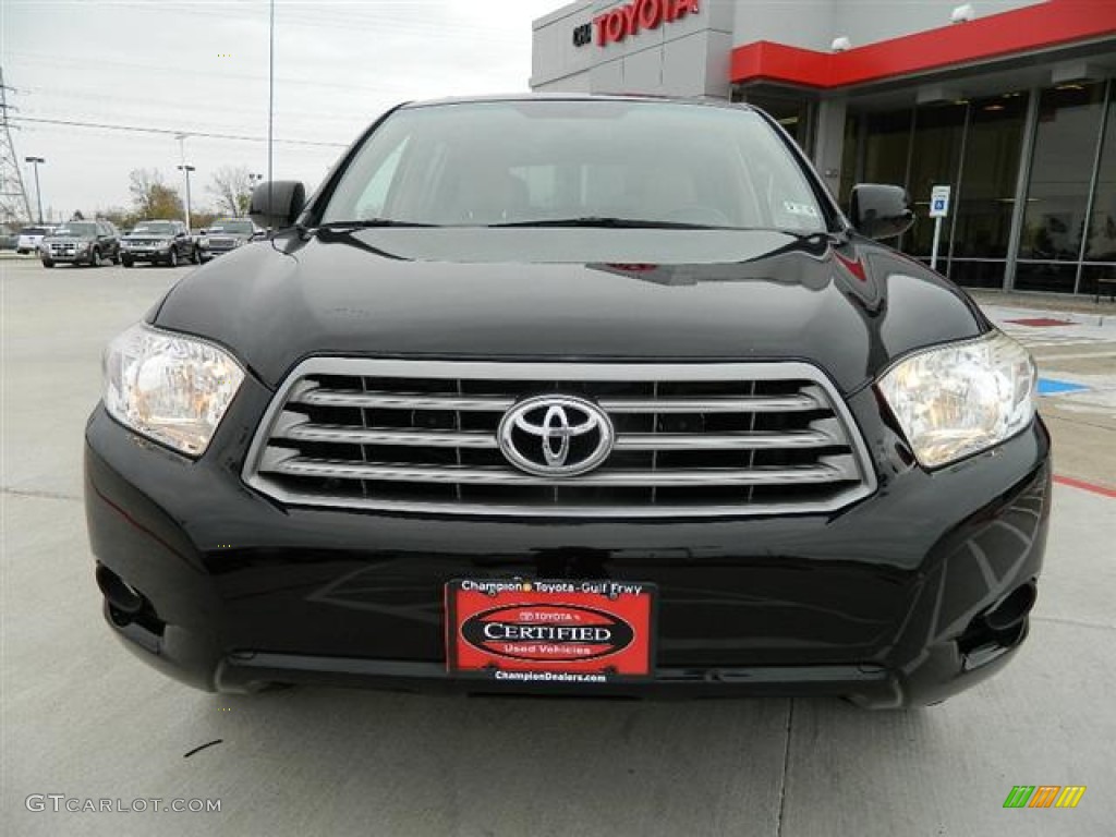 2008 Highlander  - Black / Sand Beige photo #8