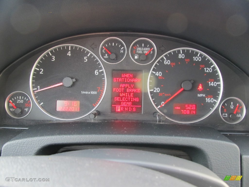 2004 Audi A6 2.7T S-Line quattro Sedan Gauges Photo #58626691