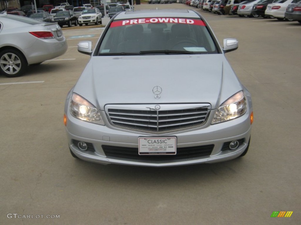 2008 C 300 Luxury - Iridium Silver Metallic / Grey photo #8