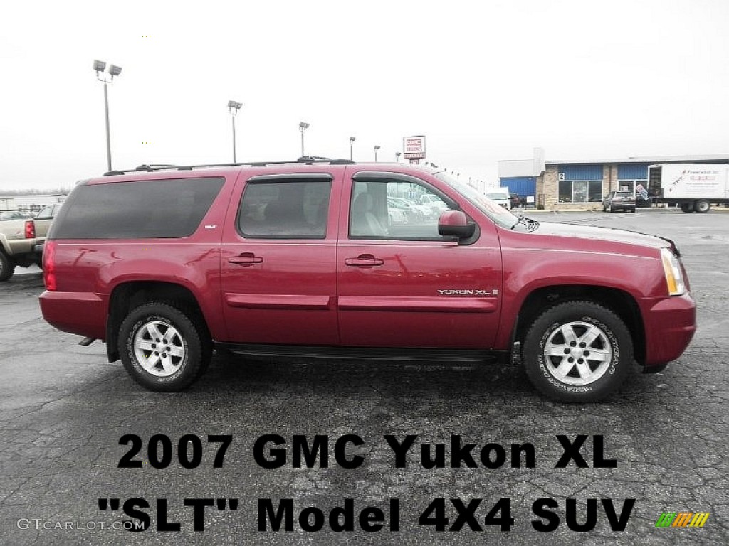 2007 Yukon XL 1500 SLT 4x4 - Sport Red Metallic / Light Titanium photo #1