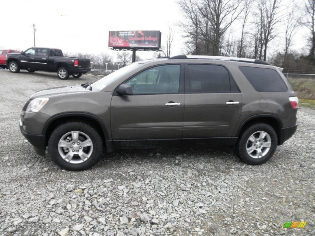 Medium Brown Metallic 2012 GMC Acadia SL Exterior Photo #58632287