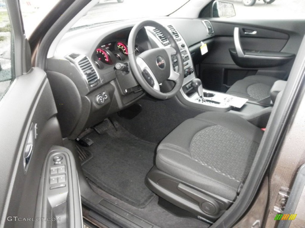 Ebony Interior 2012 GMC Acadia SL Photo #58632296