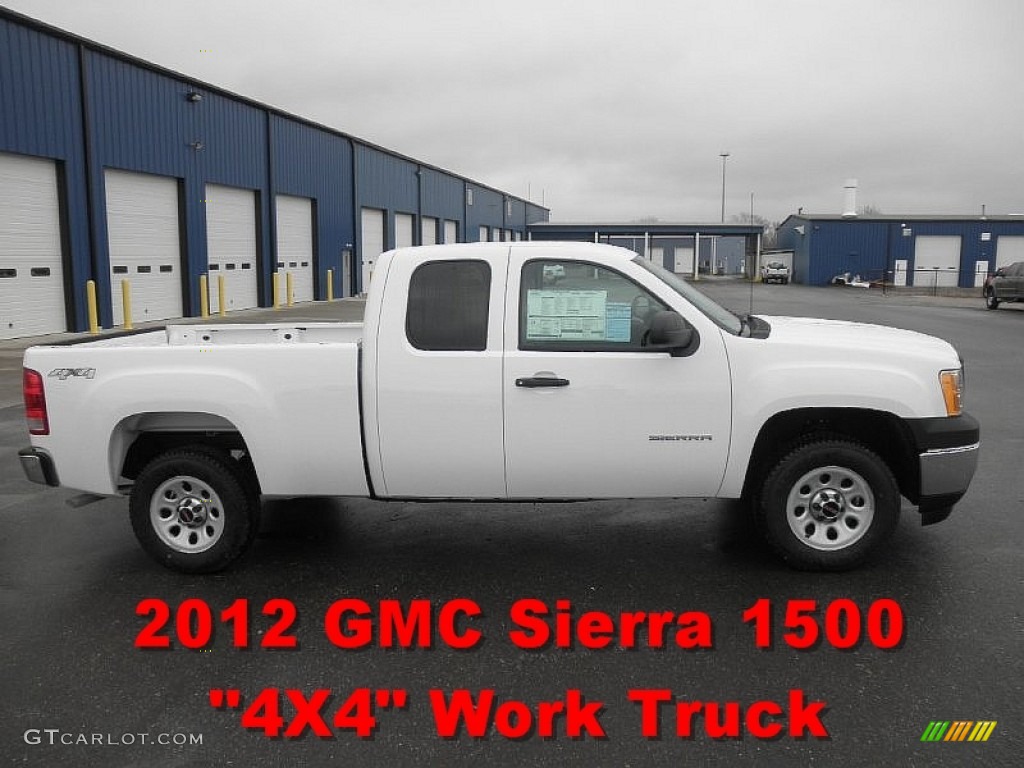 2012 Sierra 1500 Extended Cab 4x4 - Summit White / Dark Titanium photo #1