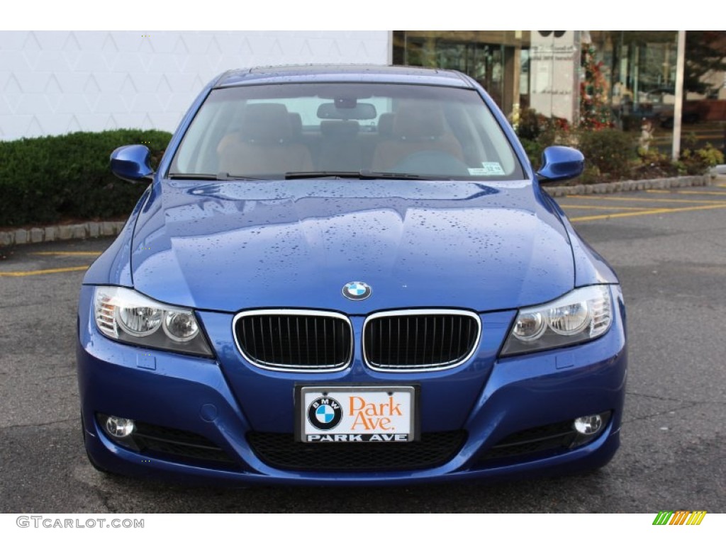 2009 3 Series 328i Sedan - Montego Blue Metallic / Saddle Brown Dakota Leather photo #2