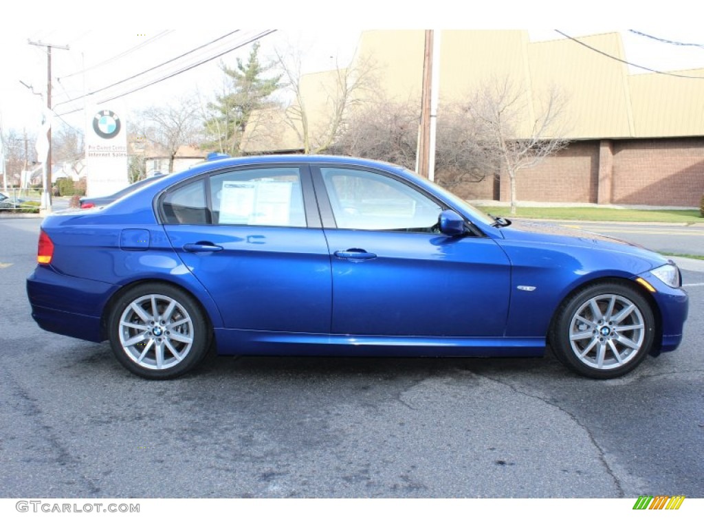 2009 3 Series 328i Sedan - Montego Blue Metallic / Saddle Brown Dakota Leather photo #4