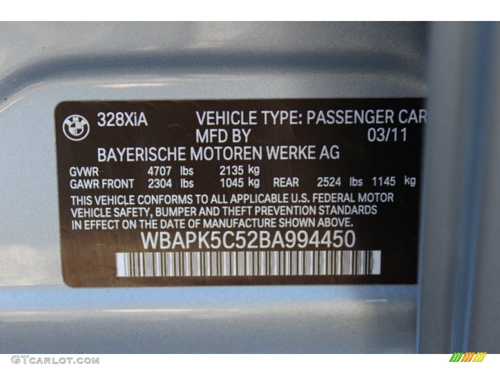 2011 3 Series 328i xDrive Sedan - Blue Water Metallic / Beige photo #33