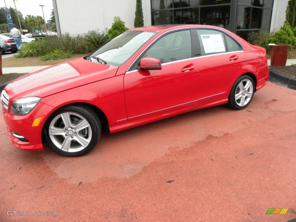 2011 C 300 Sport - Mars Red / Black photo #2