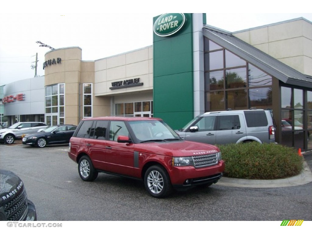 2010 Range Rover HSE - Rimini Red Pearl / Sand/Jet Black photo #1