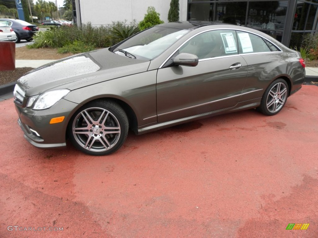 Olivine Gray Metallic 2010 Mercedes-Benz E 550 Coupe Exterior Photo #58634672