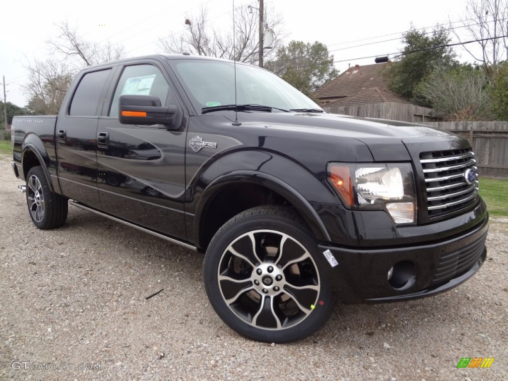 Tuxedo Black Metallic 2012 Ford F150 Harley-Davidson SuperCrew 4x4 Exterior Photo #58635203