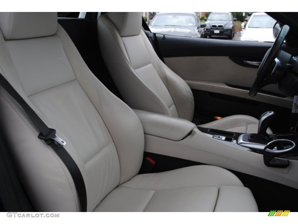 Ivory White Nappa Leather Interior 2009 BMW Z4 sDrive35i Roadster Photo #58636169
