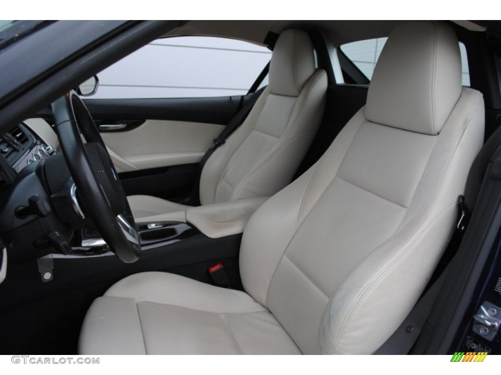 Ivory White Nappa Leather Interior 2009 BMW Z4 sDrive35i Roadster Photo #58636184