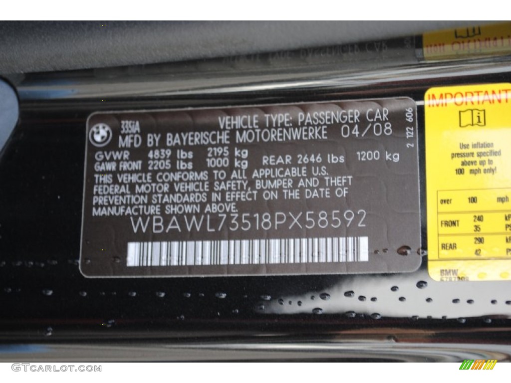 2008 3 Series 335i Convertible - Black Sapphire Metallic / Coral Red/Black photo #17