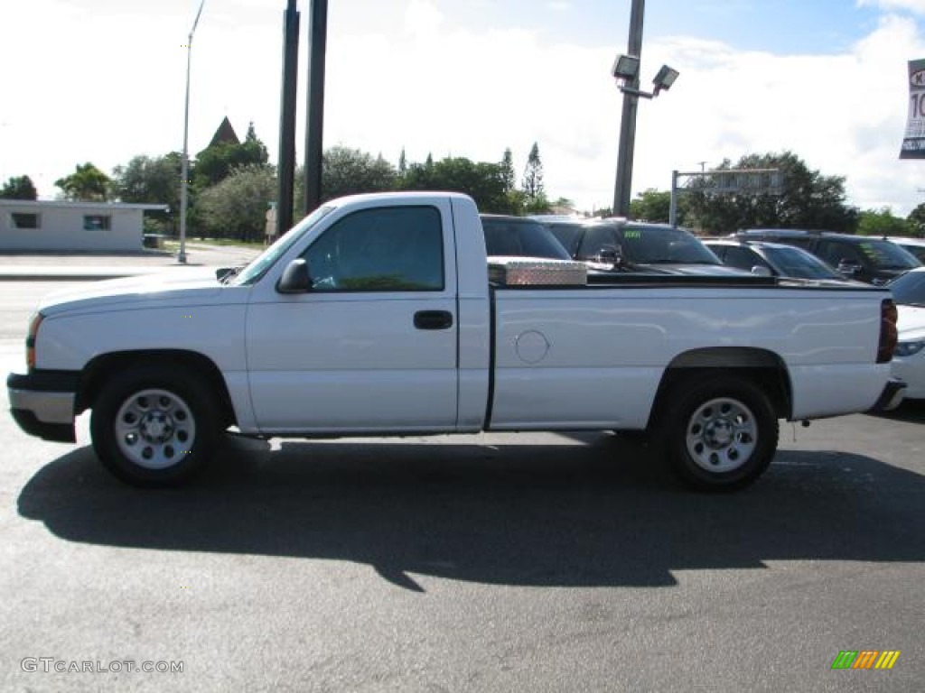 2006 Silverado 1500 Work Truck Regular Cab - Summit White / Medium Gray photo #6