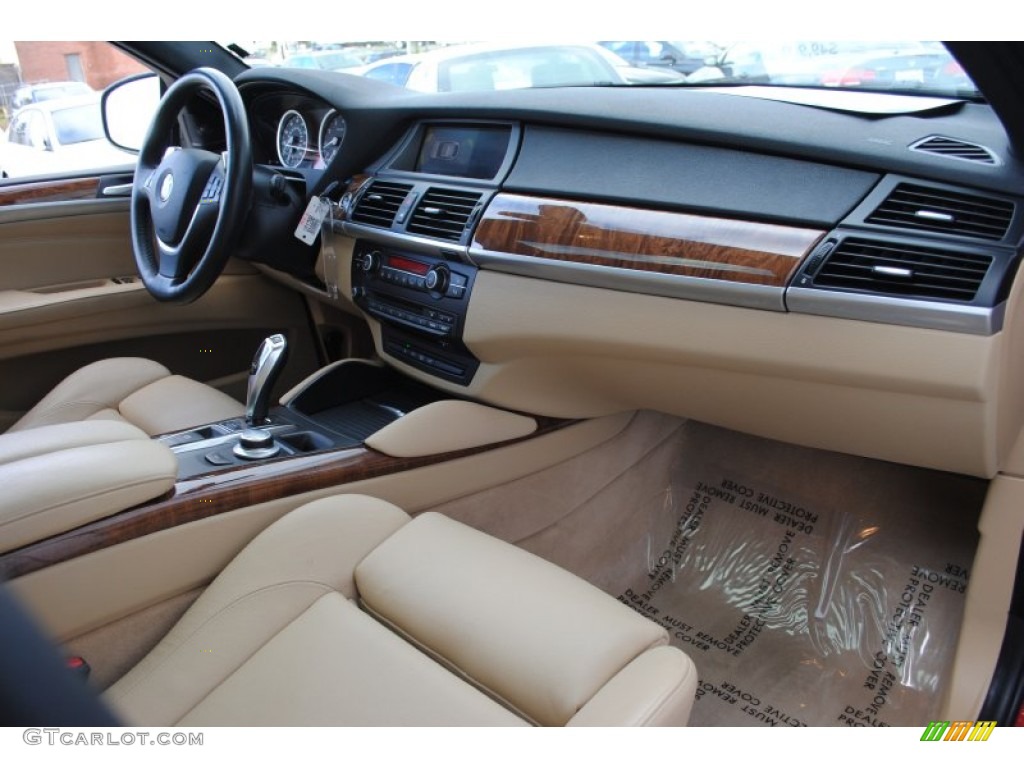 2008 BMW X6 xDrive35i Sand Beige Dashboard Photo #58637081