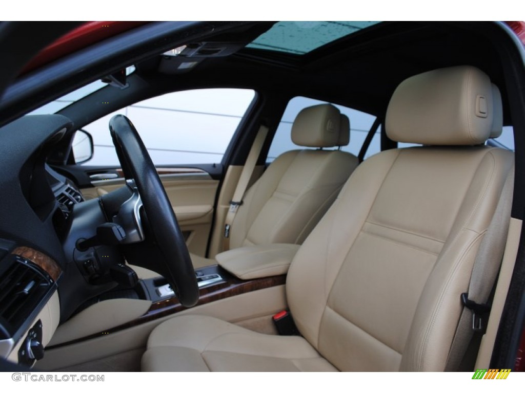 Sand Beige Interior 2008 BMW X6 xDrive35i Photo #58637108