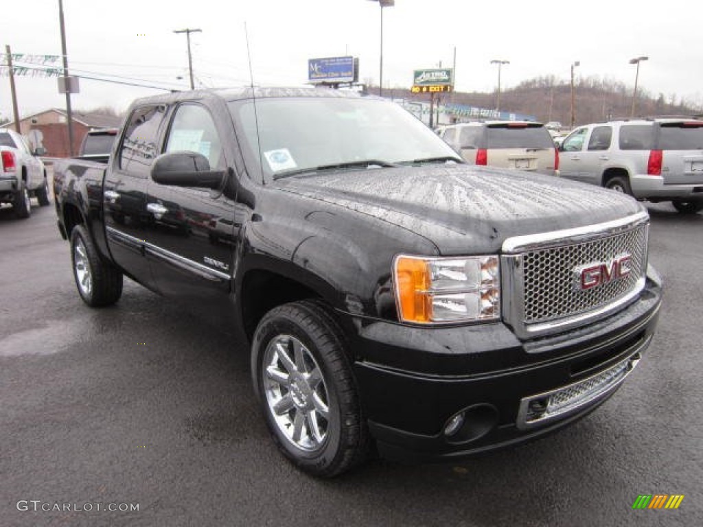 2012 Sierra 1500 Denali Crew Cab 4x4 - Onyx Black / Cocoa/Light Cashmere photo #1