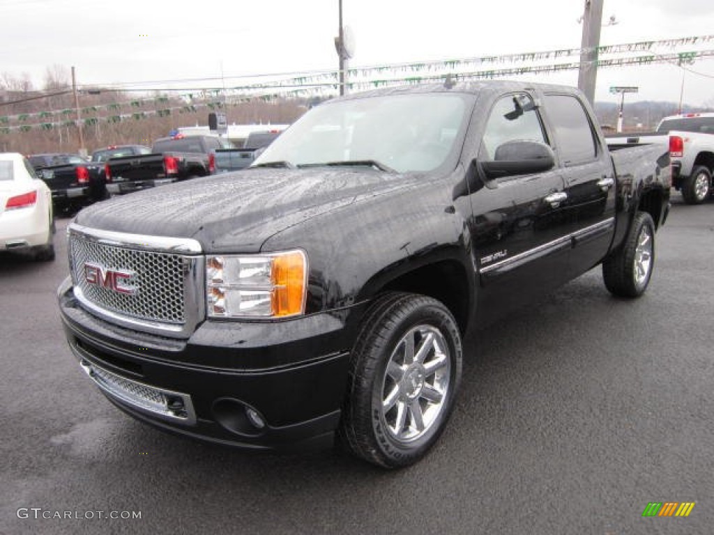 Onyx Black 2012 GMC Sierra 1500 Denali Crew Cab 4x4 Exterior Photo #58638248