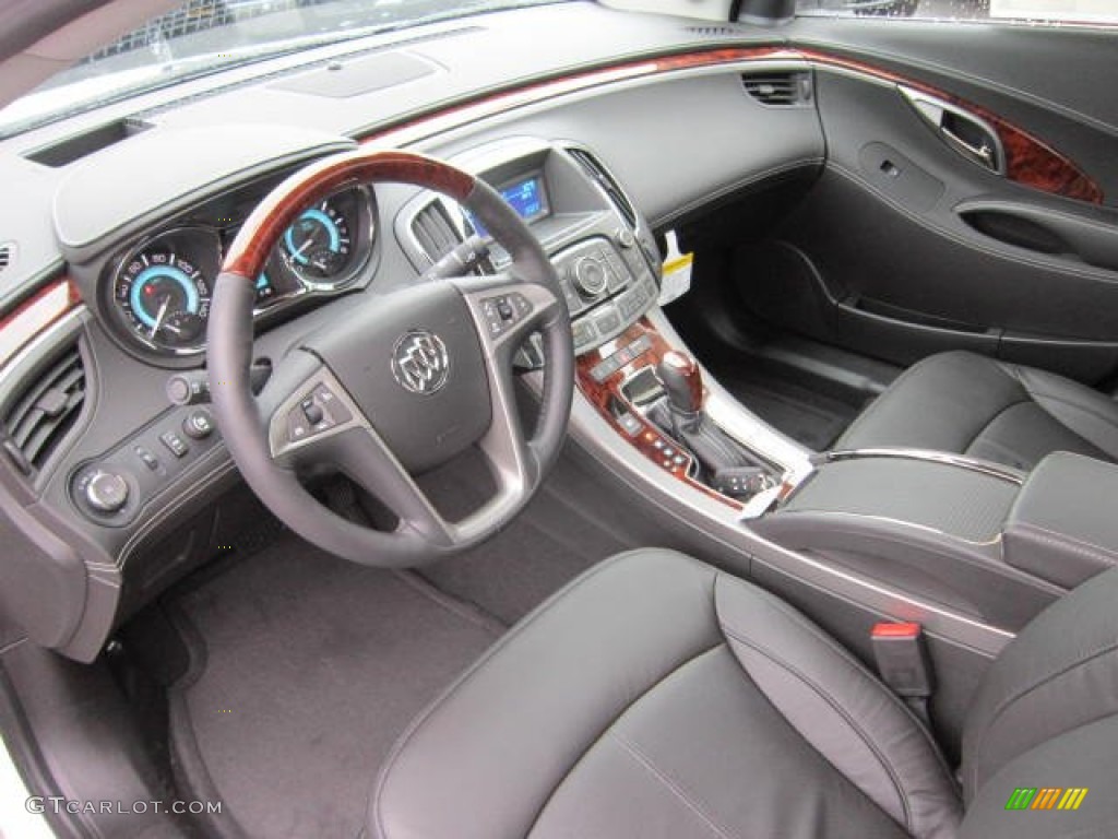 Ebony Interior 2012 Buick LaCrosse AWD Photo #58638533