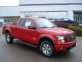 Red Candy Metallic 2011 Ford F150 FX4 SuperCab 4x4 Exterior