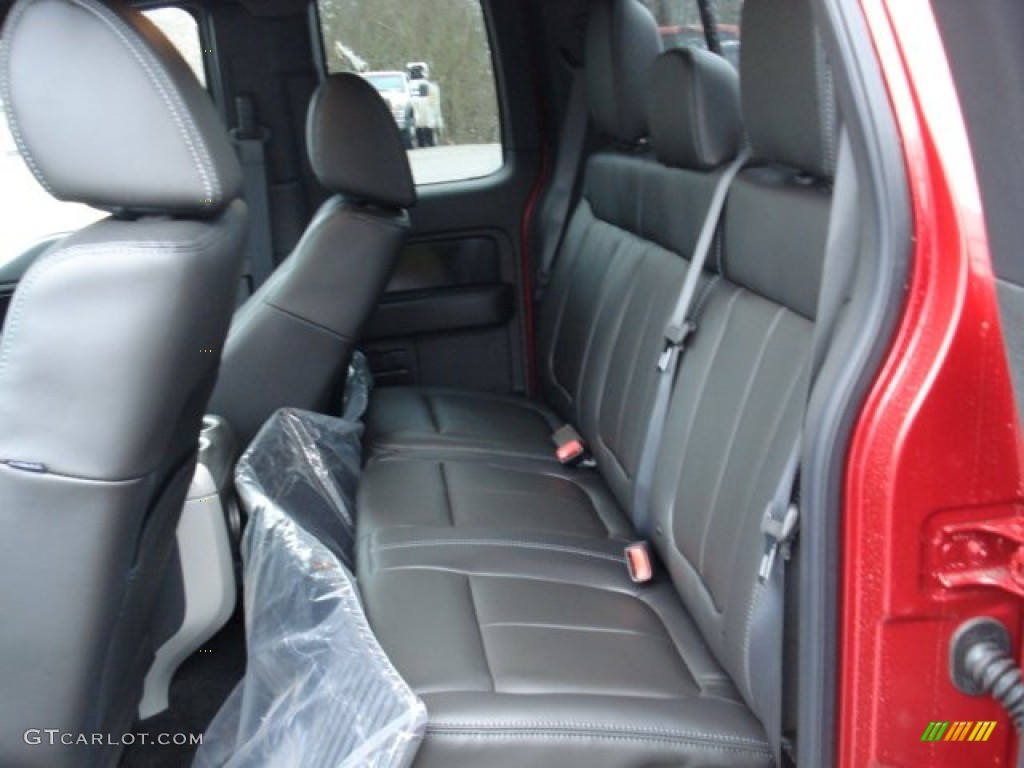 Black Interior 2011 Ford F150 FX4 SuperCab 4x4 Photo #58639023