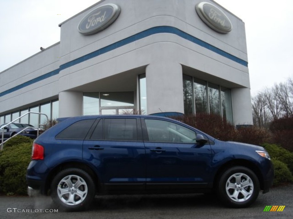 2012 Edge SEL AWD - Dark Blue Pearl Metallic / Medium Light Stone photo #1