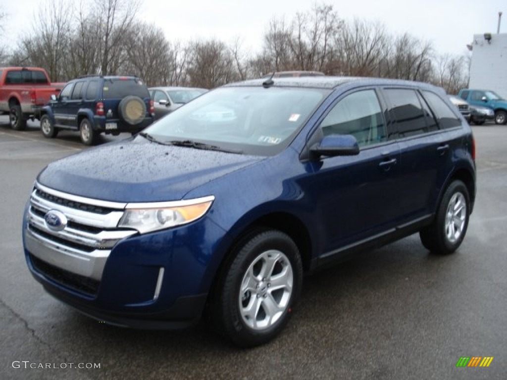 Dark Blue Pearl Metallic 2012 Ford Edge SEL AWD Exterior Photo #58639119
