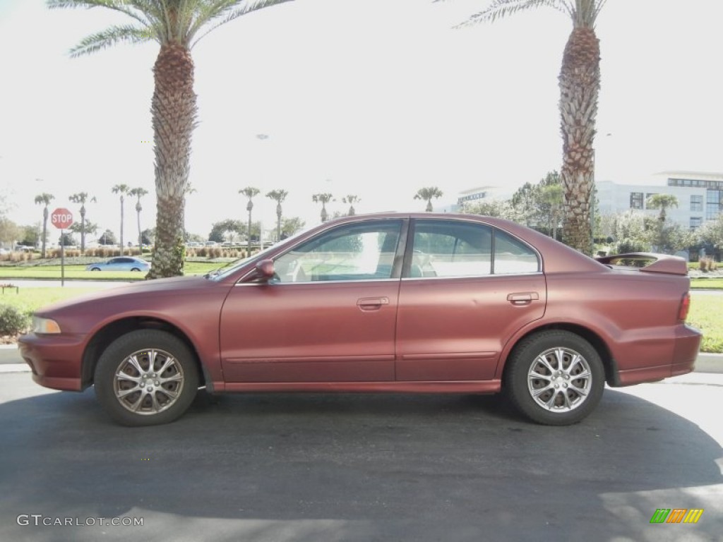 2000 Galant ES - Patriot Red Pearl / Tan photo #1