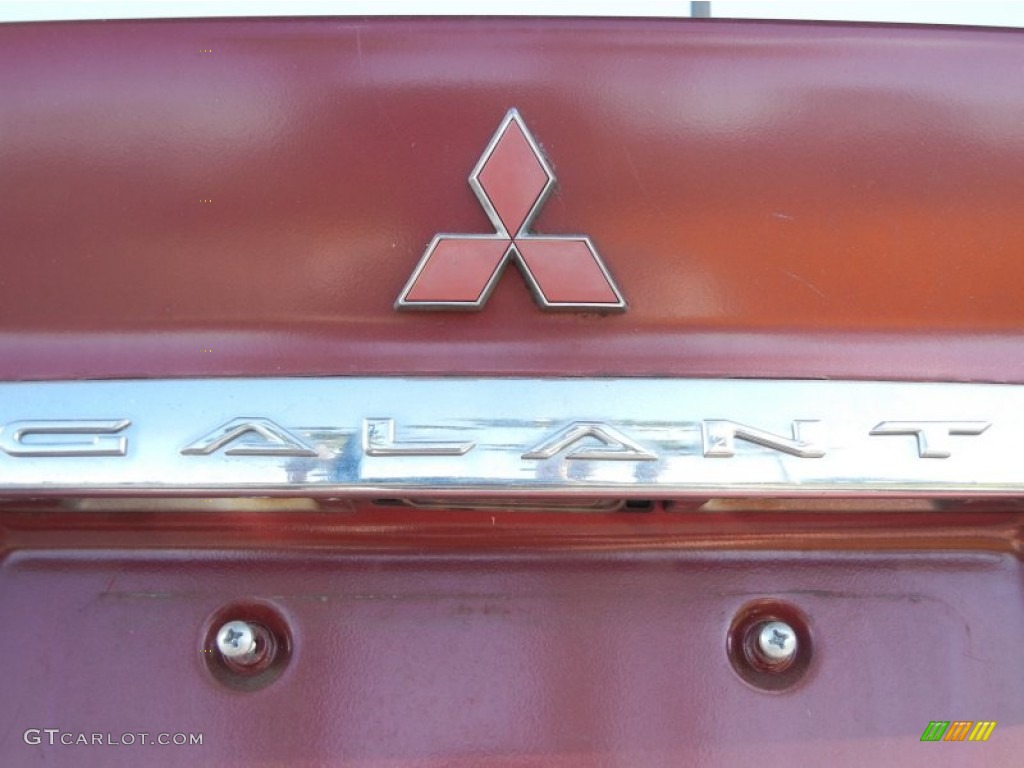 2000 Galant ES - Patriot Red Pearl / Tan photo #9