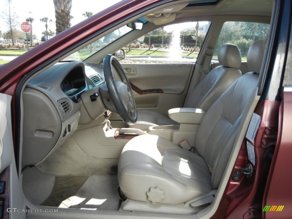 2000 Galant ES - Patriot Red Pearl / Tan photo #12