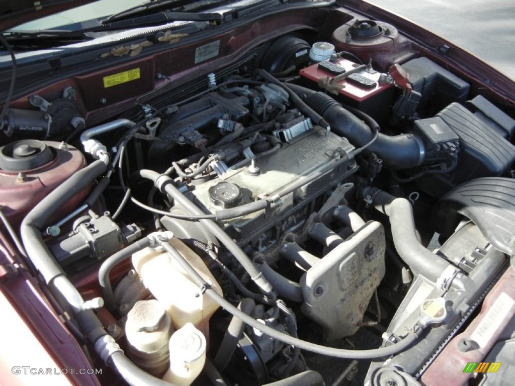 2000 Galant ES - Patriot Red Pearl / Tan photo #28