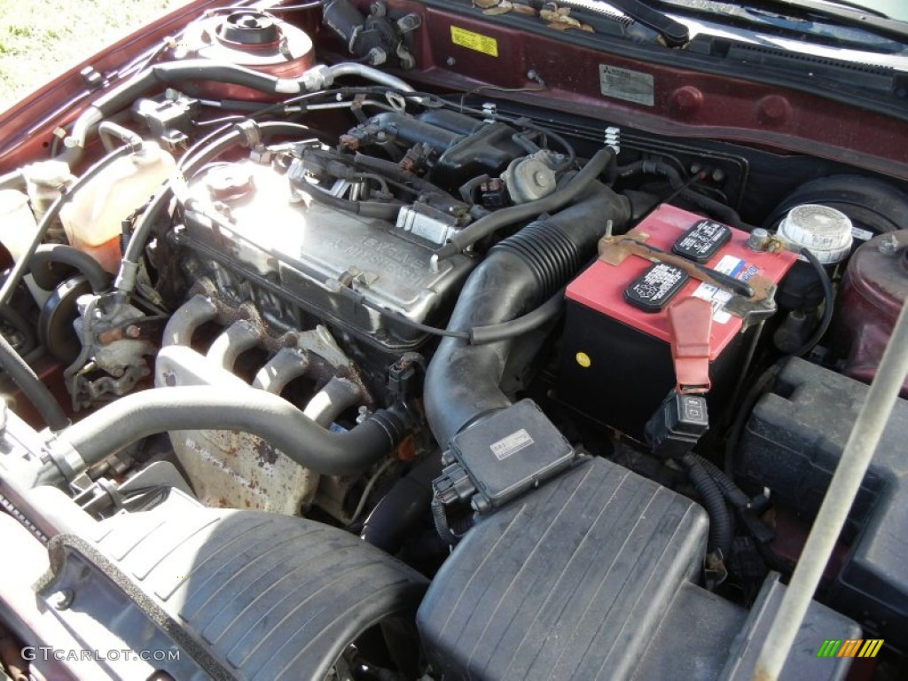 2000 Galant ES - Patriot Red Pearl / Tan photo #29